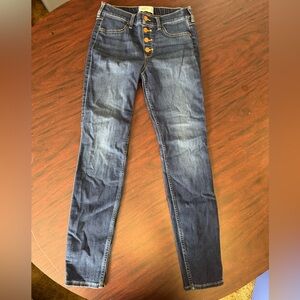 Abercrombie Kids Dark Blue High Rise Jeans